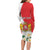 Personalized Georgia Independence Restoration Day Long Sleeve Bodycon Dress Dzala Ertobashia Rosa Laevigata