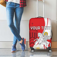 Personalized Georgia Independence Restoration Day Luggage Cover Dzala Ertobashia Rosa Laevigata