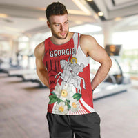 Personalized Georgia Independence Restoration Day Men Tank Top Dzala Ertobashia Rosa Laevigata