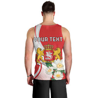 Personalized Georgia Independence Restoration Day Men Tank Top Dzala Ertobashia Rosa Laevigata