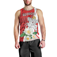 Personalized Georgia Independence Restoration Day Men Tank Top Dzala Ertobashia Rosa Laevigata