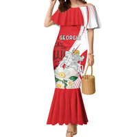 Personalized Georgia Independence Restoration Day Mermaid Dress Dzala Ertobashia Rosa Laevigata