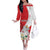 Personalized Georgia Independence Restoration Day Off The Shoulder Long Sleeve Dress Dzala Ertobashia Rosa Laevigata