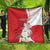 Personalized Georgia Independence Restoration Day Quilt Dzala Ertobashia Rosa Laevigata