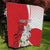Personalized Georgia Independence Restoration Day Quilt Dzala Ertobashia Rosa Laevigata