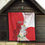 Personalized Georgia Independence Restoration Day Quilt Dzala Ertobashia Rosa Laevigata