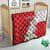 Personalized Georgia Independence Restoration Day Quilt Dzala Ertobashia Rosa Laevigata