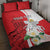 Personalized Georgia Independence Restoration Day Quilt Bed Set Dzala Ertobashia Rosa Laevigata