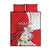 Personalized Georgia Independence Restoration Day Quilt Bed Set Dzala Ertobashia Rosa Laevigata