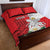 Personalized Georgia Independence Restoration Day Quilt Bed Set Dzala Ertobashia Rosa Laevigata