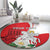 Personalized Georgia Independence Restoration Day Round Carpet Dzala Ertobashia Rosa Laevigata