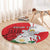 Personalized Georgia Independence Restoration Day Round Carpet Dzala Ertobashia Rosa Laevigata