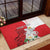 Personalized Georgia Independence Restoration Day Rubber Doormat Dzala Ertobashia Rosa Laevigata