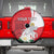 Personalized Georgia Independence Restoration Day Spare Tire Cover Dzala Ertobashia Rosa Laevigata