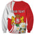 Personalized Georgia Independence Restoration Day Sweatshirt Dzala Ertobashia Rosa Laevigata