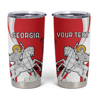 Personalized Georgia Independence Restoration Day Tumbler Cup Dzala Ertobashia Rosa Laevigata