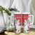 Personalized Georgia Independence Restoration Day Tumbler With Handle Dzala Ertobashia Rosa Laevigata