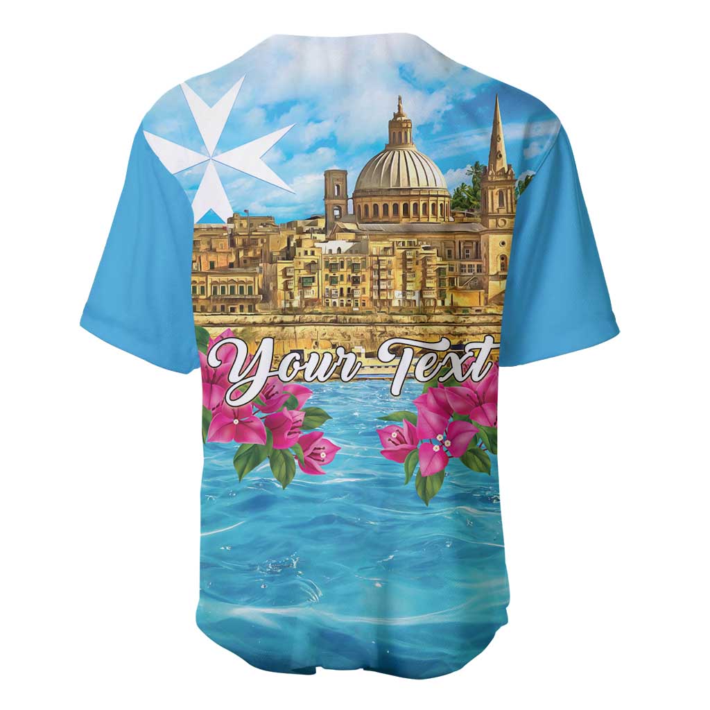 Personalized Malta Baseball Jersey Valletta Capital Maltese Cross
