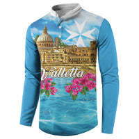 Personalized Malta Button Sweatshirt Valletta Capital Maltese Cross