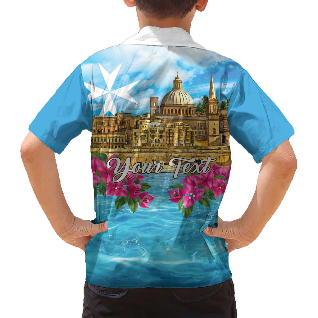 Personalized Malta Family Matching Tank Maxi Dress and Hawaiian Shirt Valletta Capital Maltese Cross