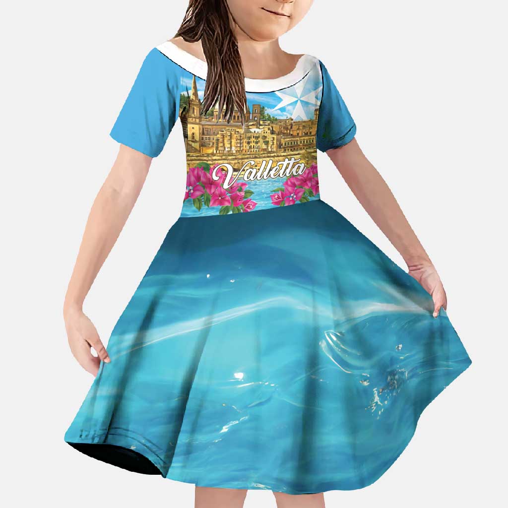 Personalized Malta Family Matching Tank Maxi Dress and Hawaiian Shirt Valletta Capital Maltese Cross