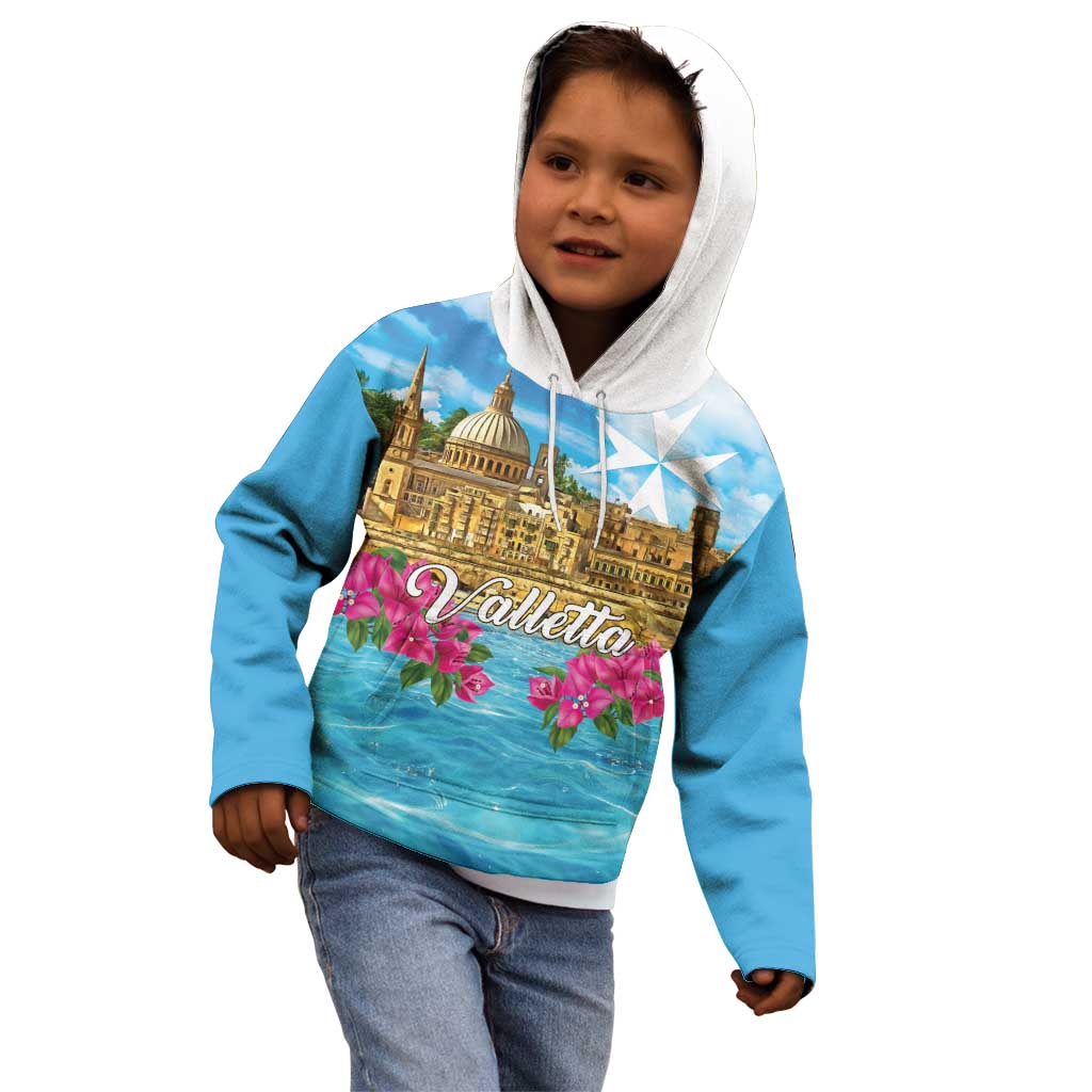 Personalized Malta Kid Hoodie Valletta Capital Maltese Cross