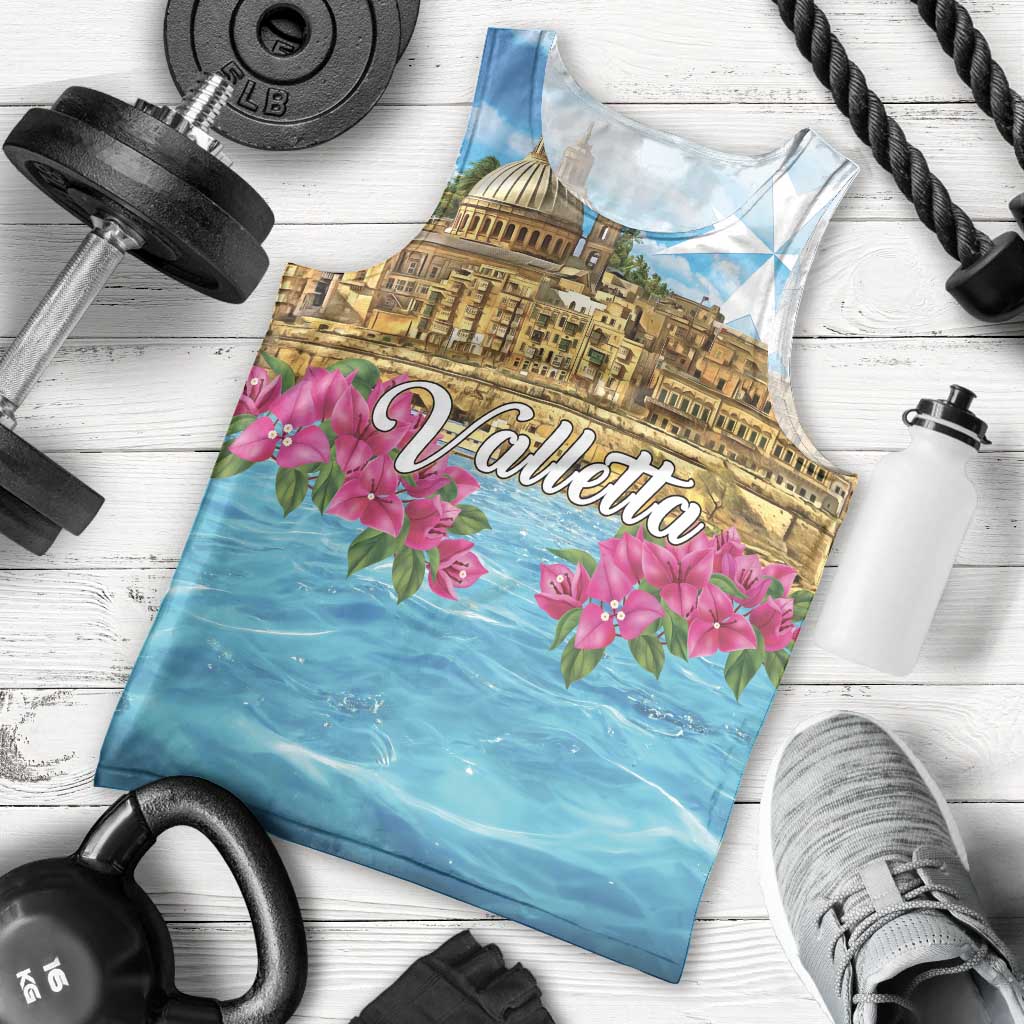 Personalized Malta Men Tank Top Valletta Capital Maltese Cross