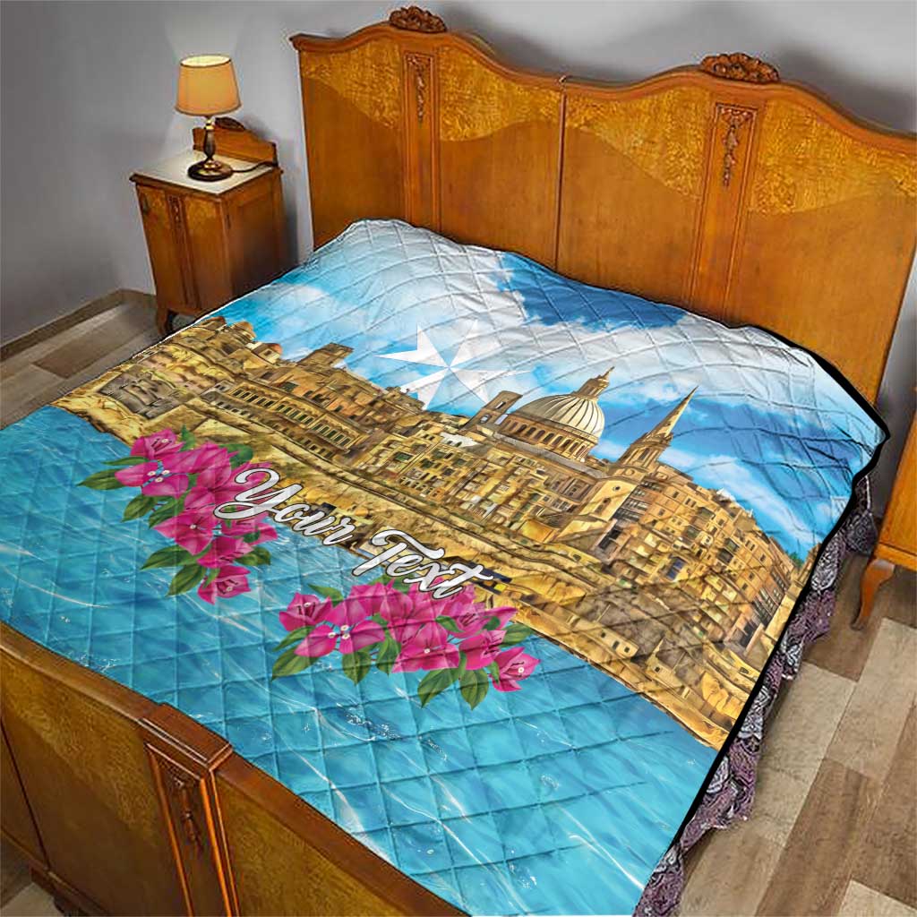 Personalized Malta Quilt Valletta Capital Maltese Cross