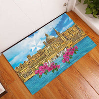Personalized Malta Rubber Doormat Valletta Capital Maltese Cross