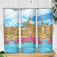 Personalized Malta Skinny Tumbler Valletta Capital Maltese Cross