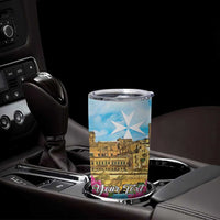 Personalized Malta Tumbler Cup Valletta Capital Maltese Cross