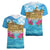 Personalized Malta Women V-Neck T-Shirt Valletta Capital Maltese Cross