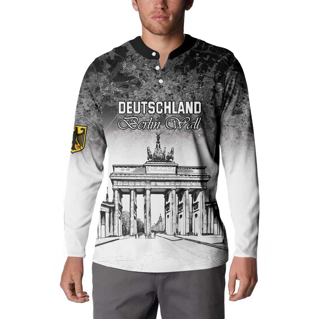 Personalized Germany Berlin Wall Button Sweatshirt Tag der Deutschen Einheit