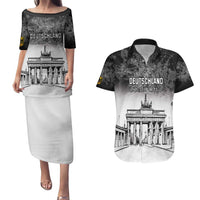 Personalized Germany Berlin Wall Couples Matching Puletasi and Hawaiian Shirt Tag der Deutschen Einheit