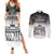 Personalized Germany Berlin Wall Couples Matching Summer Maxi Dress and Long Sleeve Button Shirt Tag der Deutschen Einheit