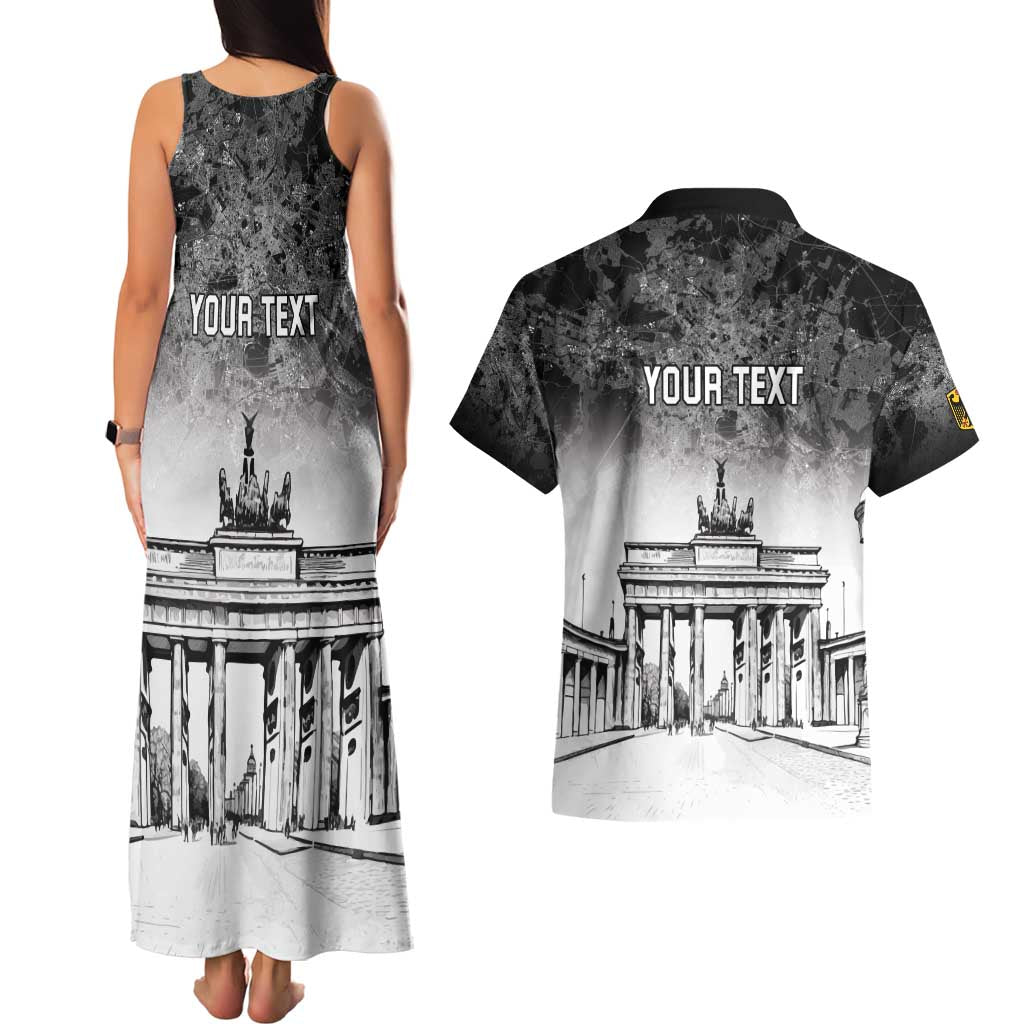 Personalized Germany Berlin Wall Couples Matching Tank Maxi Dress and Hawaiian Shirt Tag der Deutschen Einheit