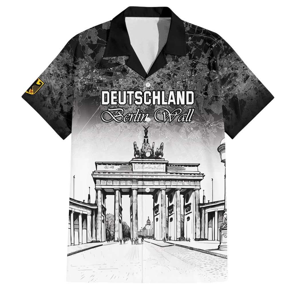 Personalized Germany Berlin Wall Family Matching Long Sleeve Bodycon Dress and Hawaiian Shirt Tag der Deutschen Einheit