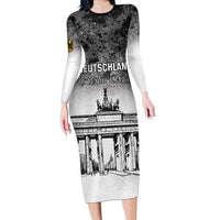 Personalized Germany Berlin Wall Family Matching Long Sleeve Bodycon Dress and Hawaiian Shirt Tag der Deutschen Einheit