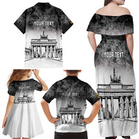 Personalized Germany Berlin Wall Family Matching Off Shoulder Maxi Dress and Hawaiian Shirt Tag der Deutschen Einheit