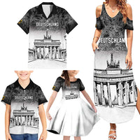 Personalized Germany Berlin Wall Family Matching Summer Maxi Dress and Hawaiian Shirt Tag der Deutschen Einheit