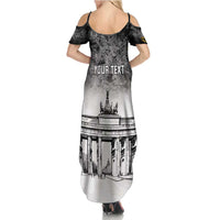 Personalized Germany Berlin Wall Family Matching Summer Maxi Dress and Hawaiian Shirt Tag der Deutschen Einheit