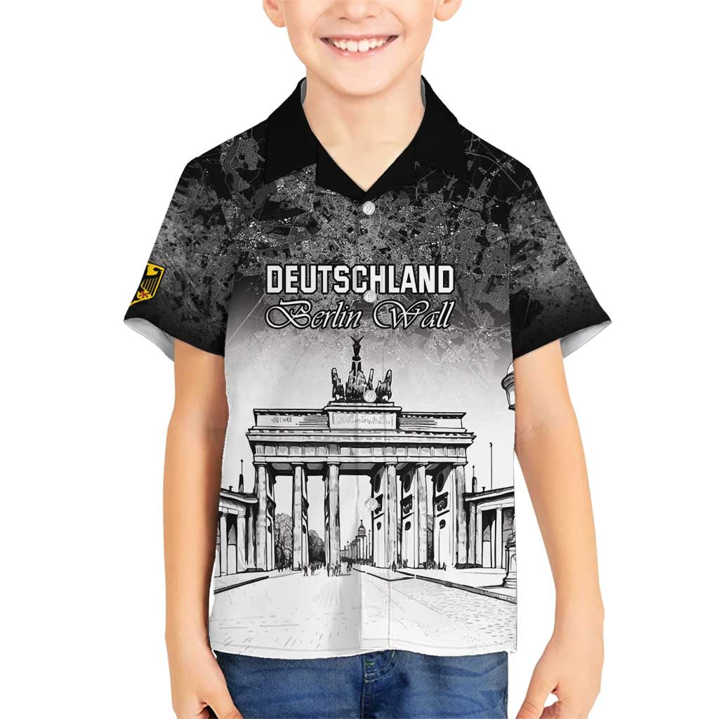 Personalized Germany Berlin Wall Family Matching Summer Maxi Dress and Hawaiian Shirt Tag der Deutschen Einheit