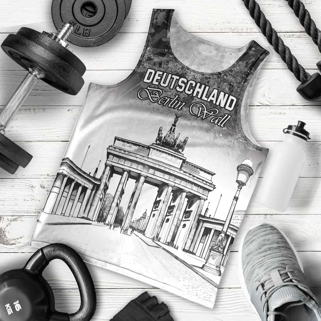 Personalized Germany Berlin Wall Men Tank Top Tag der Deutschen Einheit