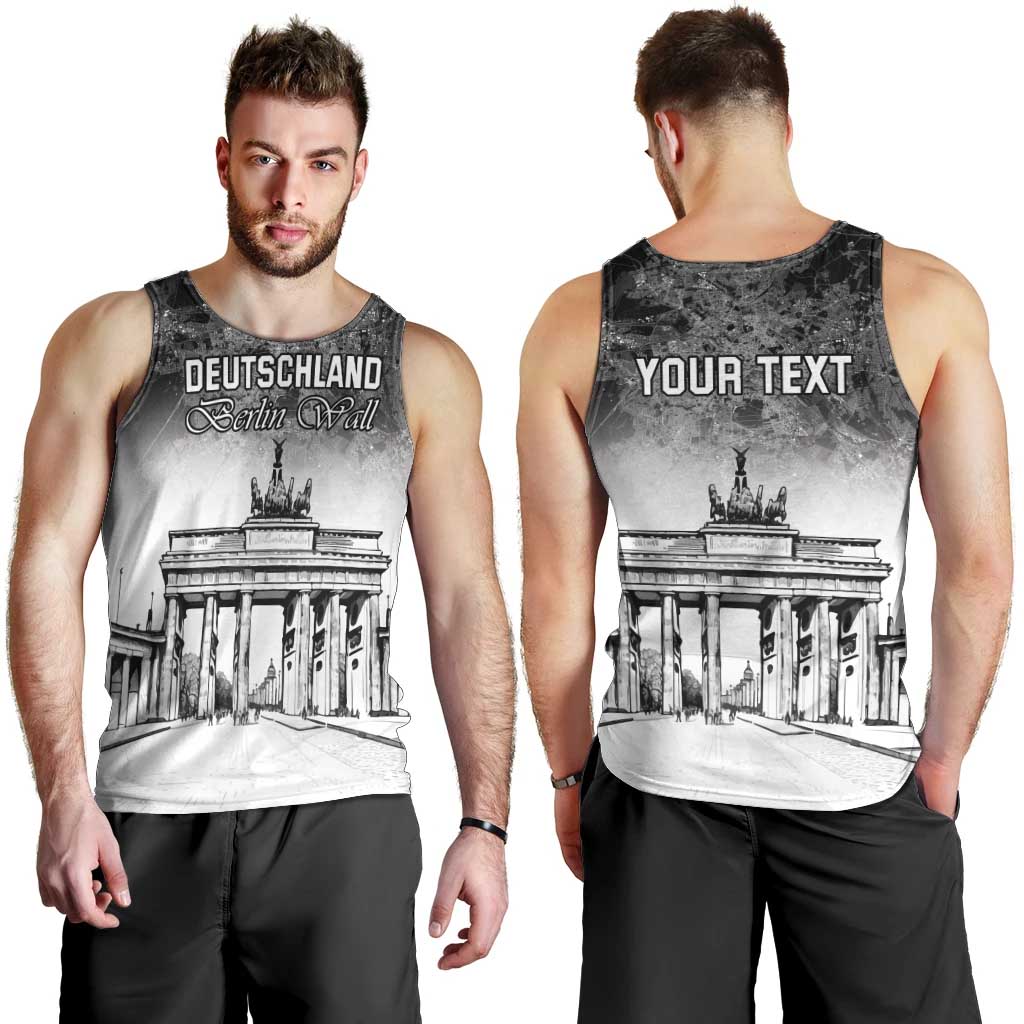 Personalized Germany Berlin Wall Men Tank Top Tag der Deutschen Einheit