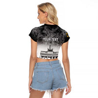 Personalized Germany Berlin Wall Raglan Cropped T Shirt Tag der Deutschen Einheit