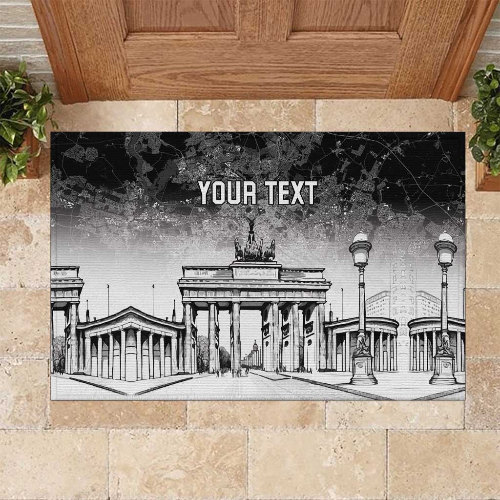 Personalized Germany Berlin Wall Rubber Doormat Tag der Deutschen Einheit