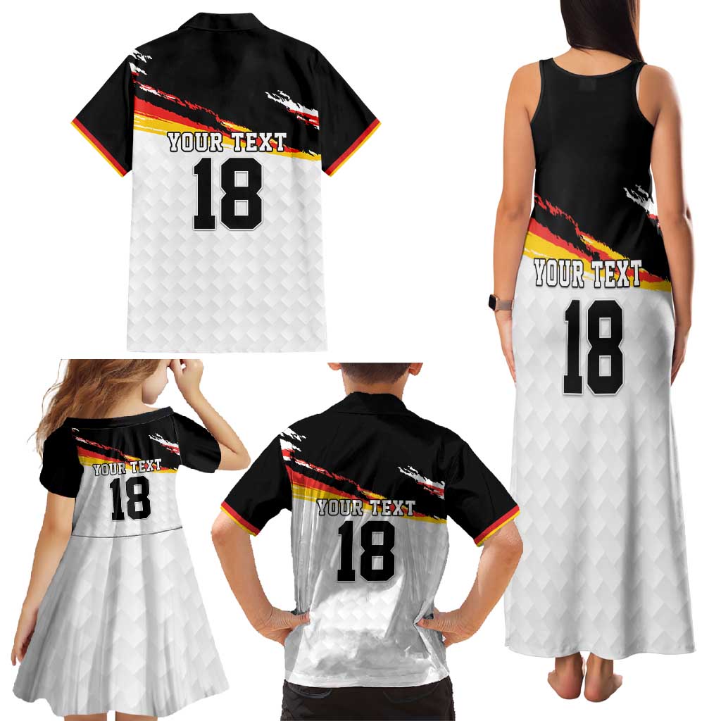 Custom Germany Football Family Matching Tank Maxi Dress and Hawaiian Shirt Come On DFB-Team