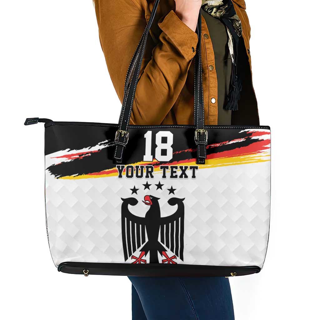Custom Germany Football Leather Tote Bag Come On DFB-Team