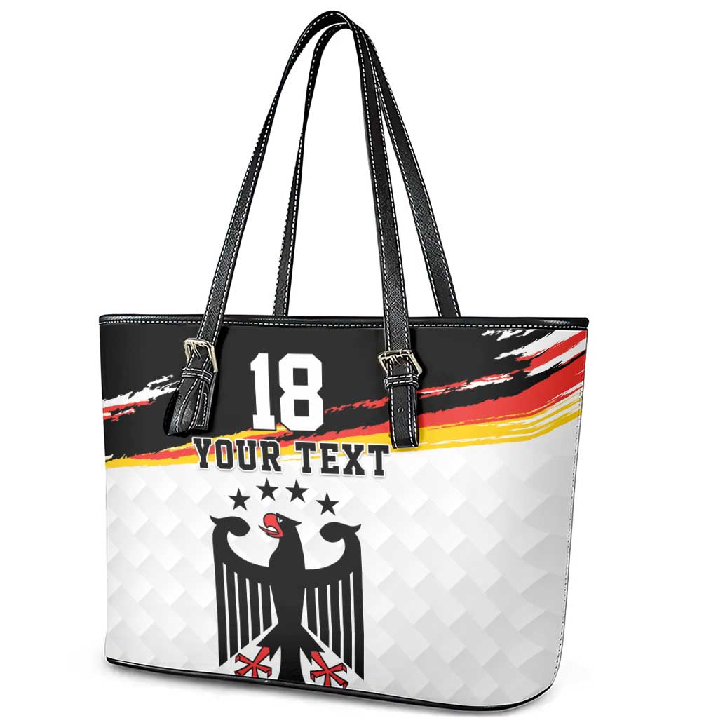 Custom Germany Football Leather Tote Bag Come On DFB-Team