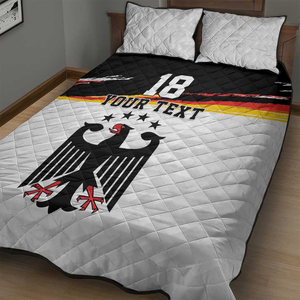Custom Germany Football Quilt Bed Set Come On DFB-Team
